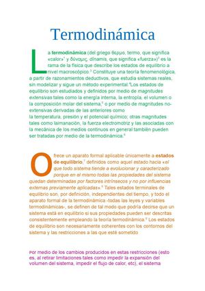 que es la termodinámica 