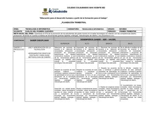 TECNO E INFO PLANEACION 1 TRIMESTRAL