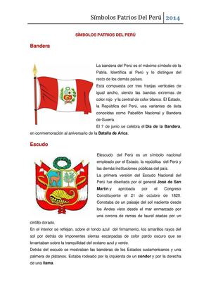 Símbolos Patrios del Perú