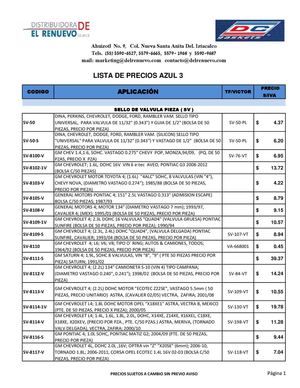 SELLOS DE VALVULA BOLSA