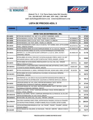 LISTA RETEN DIST O ARBOL
