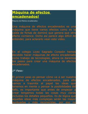 Máquinas de efectos encadenados 