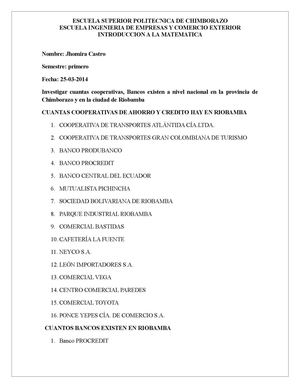 Deber de matematicas