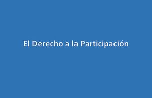 El Derecho a la Participación
