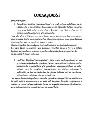 WEBQUEST VIAJE EN EL TIEMPO