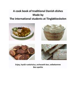 Cook book from Tingløkkeskolen