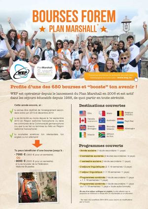 Brochure WEP Bourses Plan Marshall 2014-15