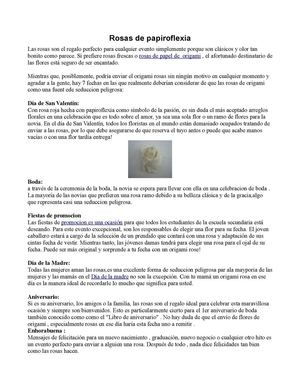 Rosas hechas con papiroflexia