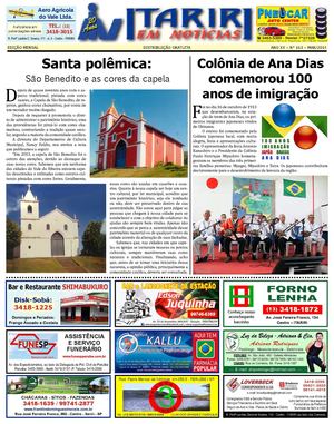 Edição 163-Março/2014 - Jornal Itariri em Notícias