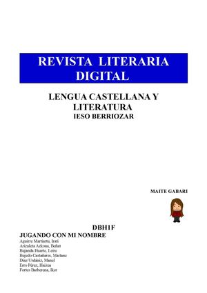 REVISTA LITERARIA DIGITAL IESO BERRIOZAR