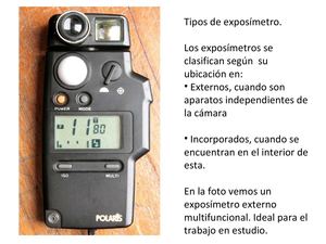 exposimetros y modos de medición