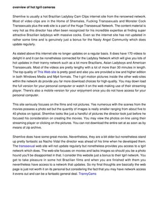 Overview of hot tranny cams