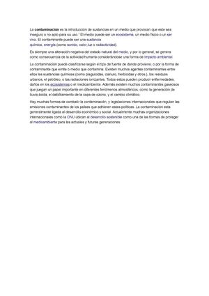 la contaminasion amviental