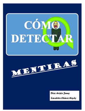 CÓMO DETECTAR MENTIRAS
