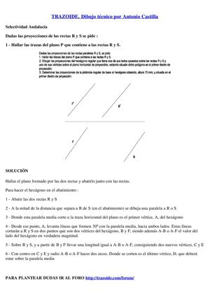 abatimientos en diedrico
