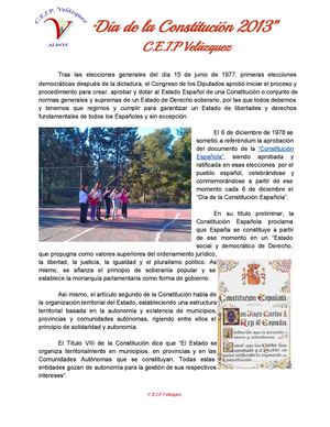 Día de la Constitución 2013