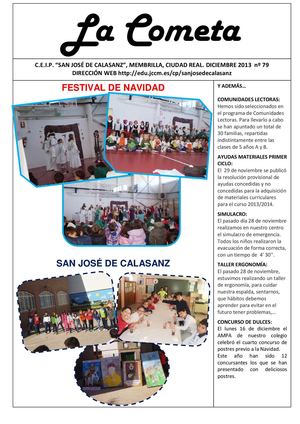PERIÓDICO LA COMETA, diciembre 2013