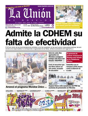 La Unión de Morelos 26 Marzo 2014