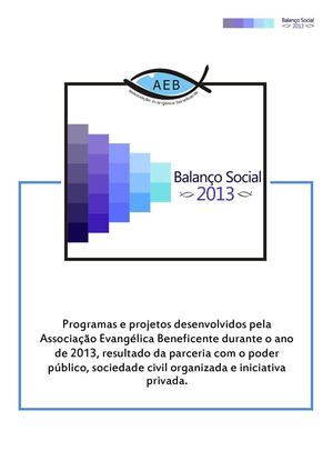 Balanço Social 2013 - AEB