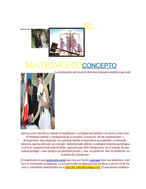 EL MATRIMONIO