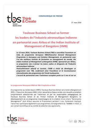 Communiqué de presse Airbus India FR