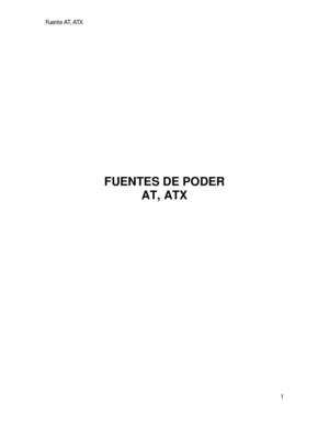 FUENTES DE PODER AT ATX