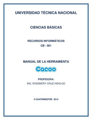 Manual de la herramienta Cacoo