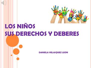 derechos y deberes del niño