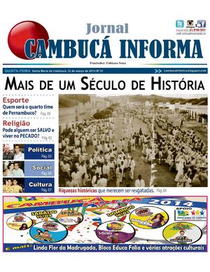 JORNAL CAMBUCÁ INFORMA - EDIÇÃO nº 01