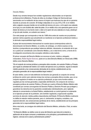 Derecho Médico