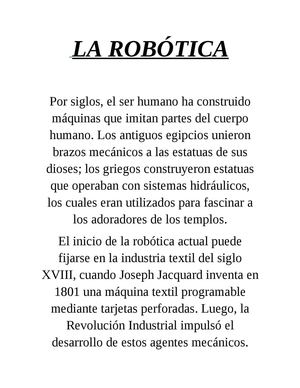 Robótica.