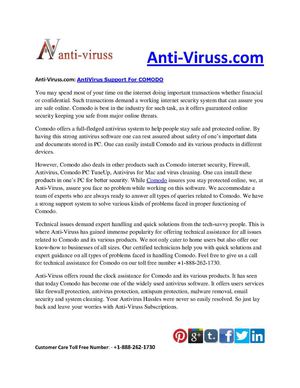 Anti-Viruss.com: AntiVirus Support For COMODO