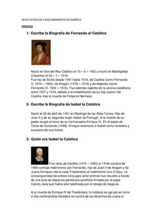 Reyes católicos y descubrimiento de América 