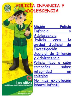 POLICÍA PROTECCIÓN A LA INFANCIA Y ADOLESCENCIA