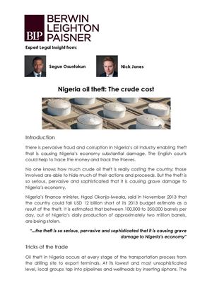  Nigeria oil theft: The crude cost