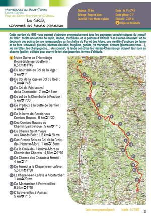 Circuit GR3 Sommets et Hauts Plateaux