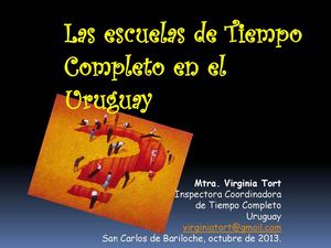 Escuelas Tiempo Completo. Insp Coord Virginia Tort