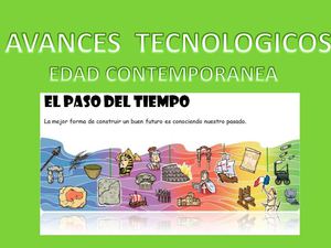 EDAD CONTEMPORÁNEO (HECHOS Y AVANCES TECNOLÓGICOS)