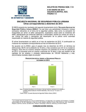 Encuesta nacional de seguridad pública urbana