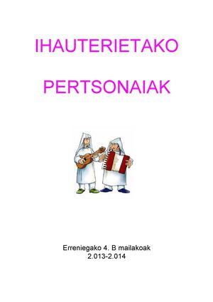 IHAUTERIETAKO PERTSONAIAK