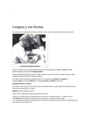 lengua y sus formas