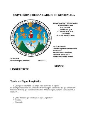 cuadros sinopticos de los signos linguisticos