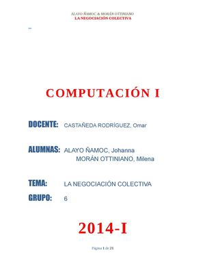 NEGOCIACIÓN COLECTIVA