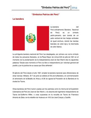 Símbolos Patrios del Perú