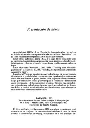 Autores Clásicos de la Comprensión Lectora_algunas referencias