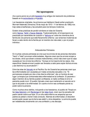 HO'OPONOPONO