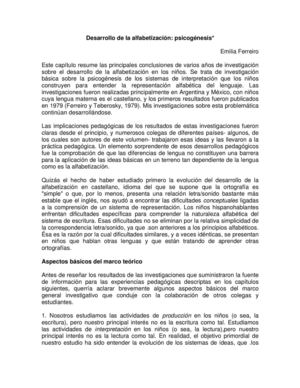 Desarrollo de la Alfabetización_Psicogénesis_Emilia Ferreiro
