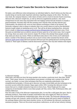 Advocare Scam? Learn the Secrets to Success in Advocare