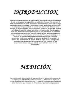 La Medición