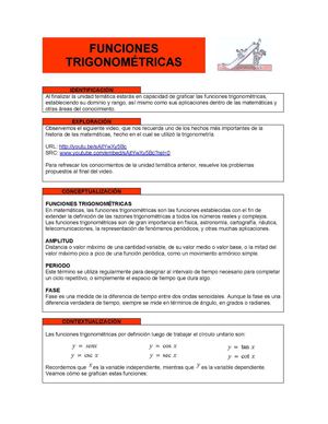Funciones trigonométricas